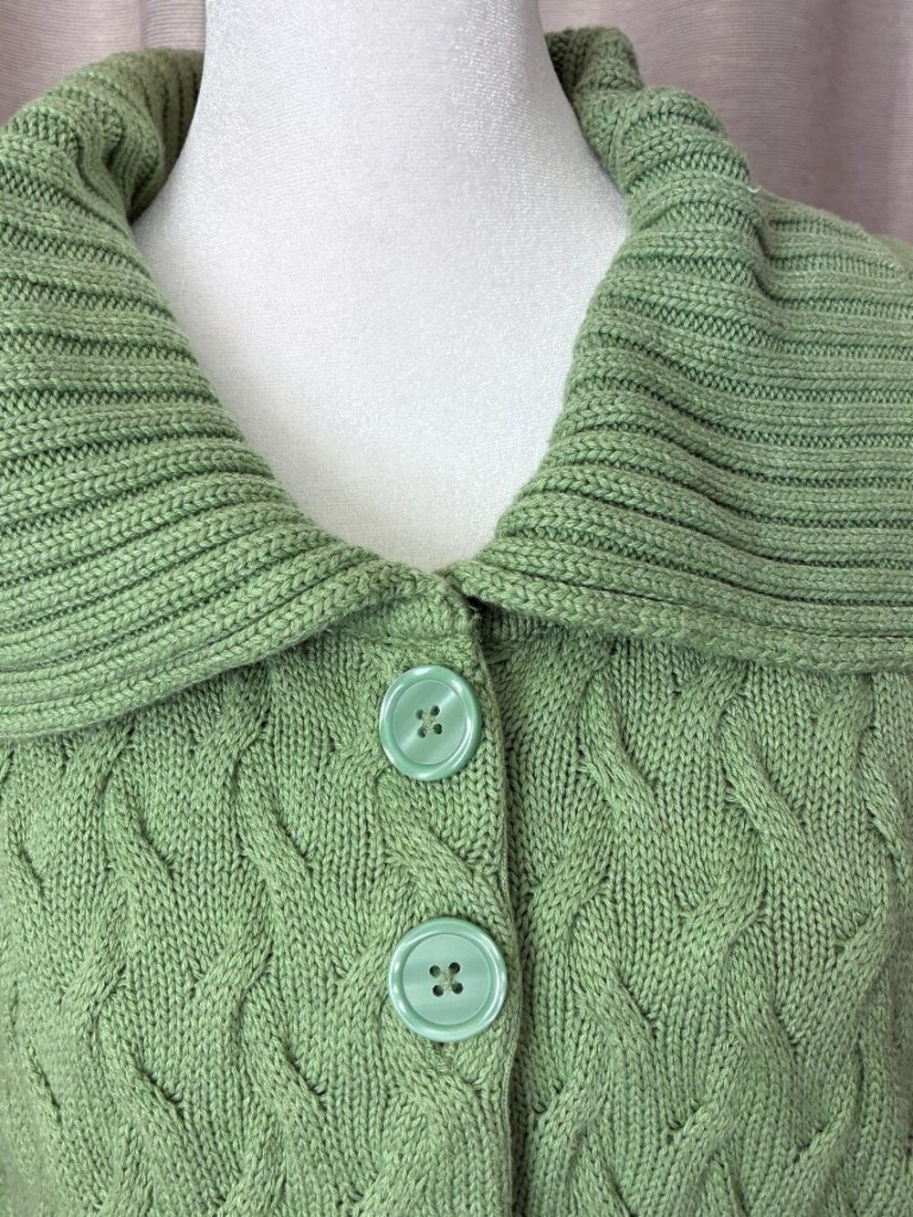 Sage Green Cardigan Sweater